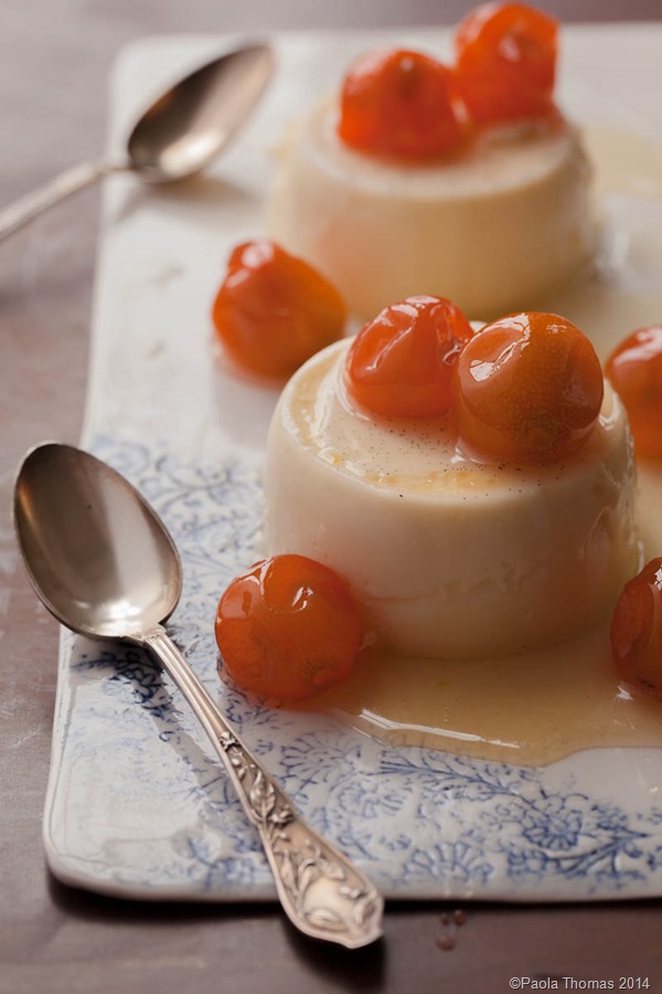 Panna Cotta with Candied Kumquats from Peasant NYC - photography by www.paolthomas.com