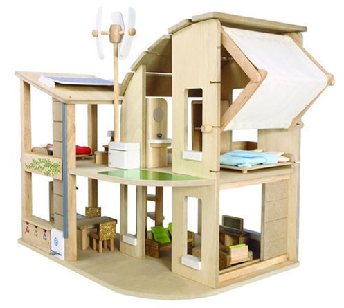 71560-Green-Dollhouse-with-furniture-1