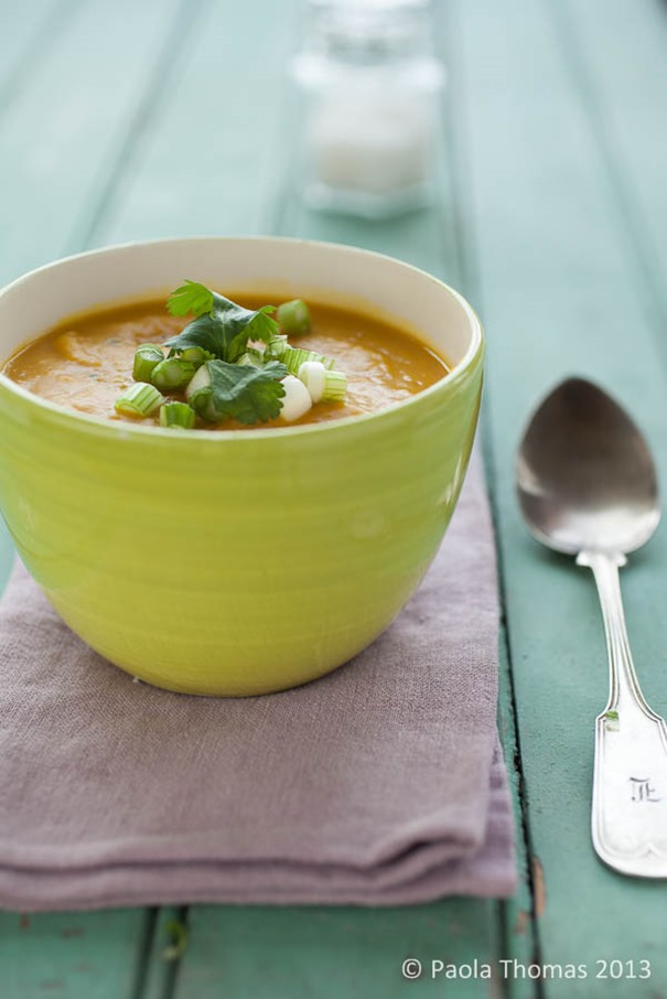 Roasted Pumpkin and Coconut Soup with Thai Flavours